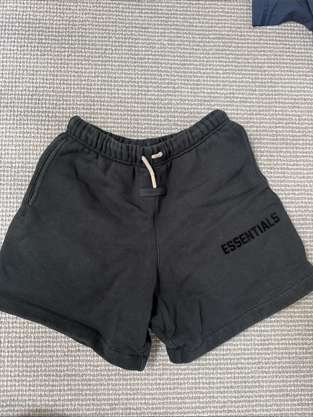Essentials Black kids sweat shorts, 12